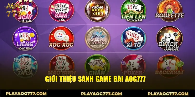 Giới thiệu game bài Aog777